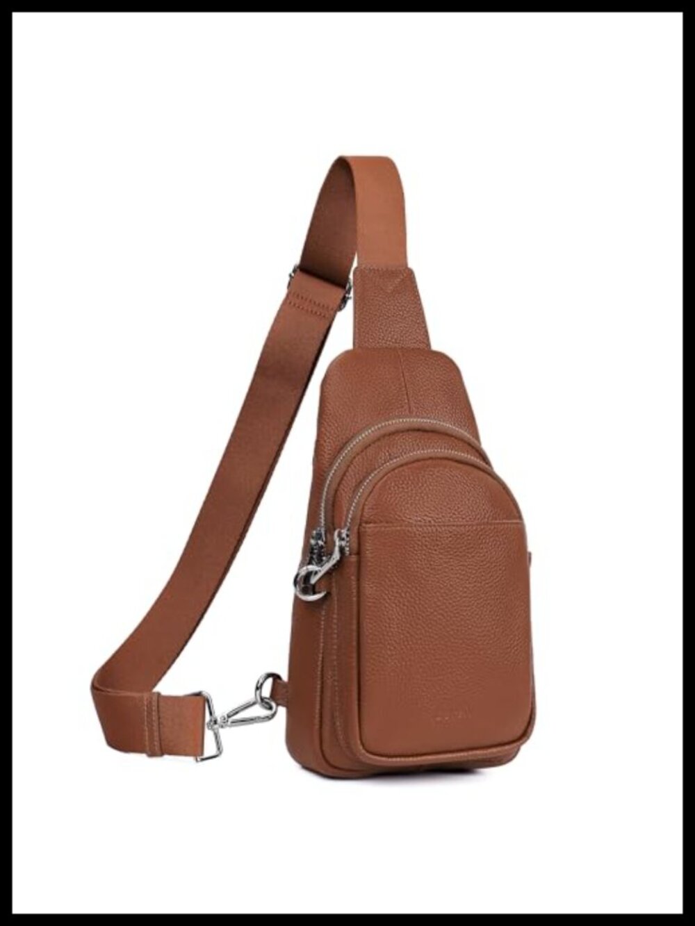 Genuine Leather Anti-Theft Crossbody Sling Bag RFID Travel
